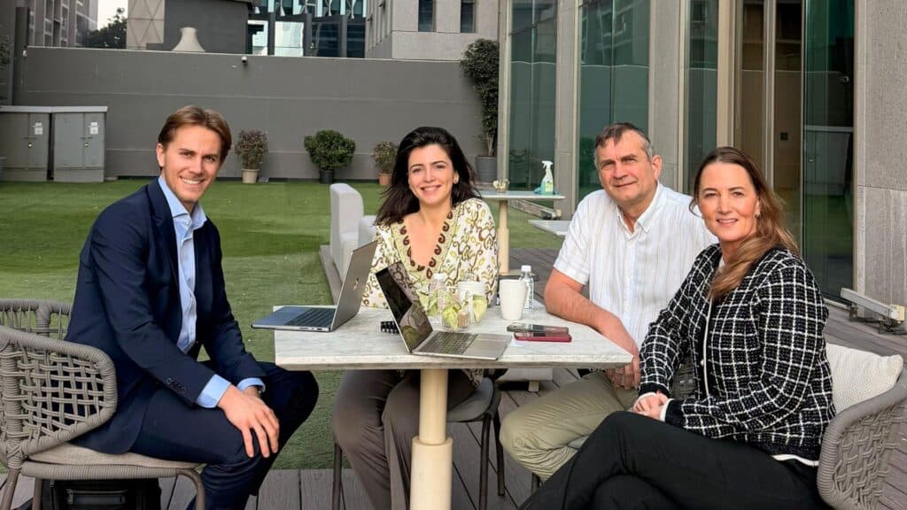 Total Chess team visiting India for chess meetings